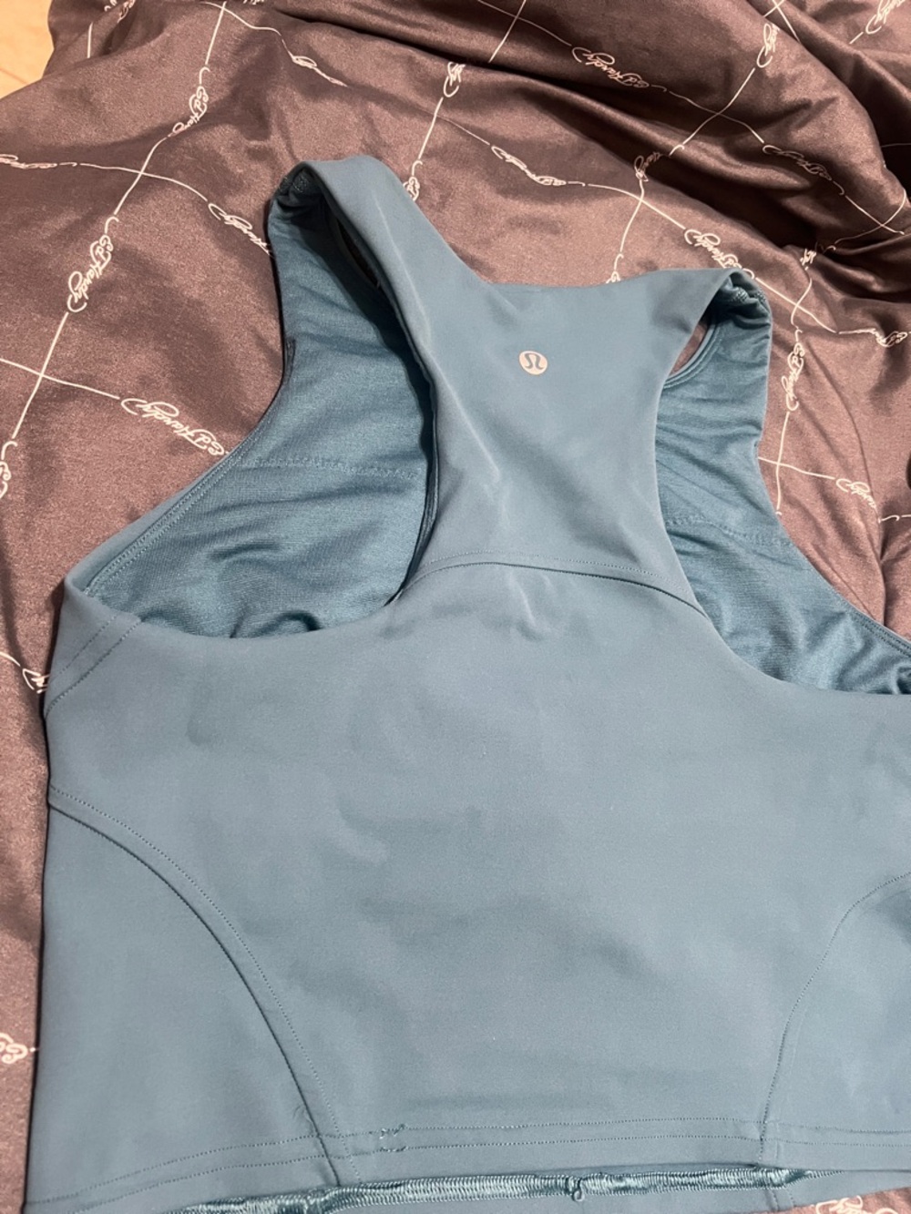 lululemon athletica teal racerback sports bra